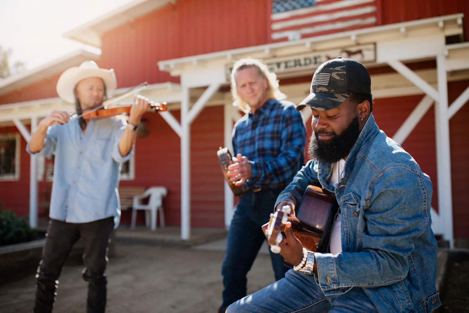 Texas musicians representing different teacher retirement eligibility paths.